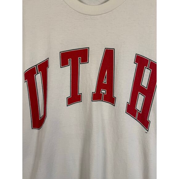 VTG 90s Galt Sand University of Utah Utes T Shirt Unisex XL Made in USA! - Picture 8 of 8